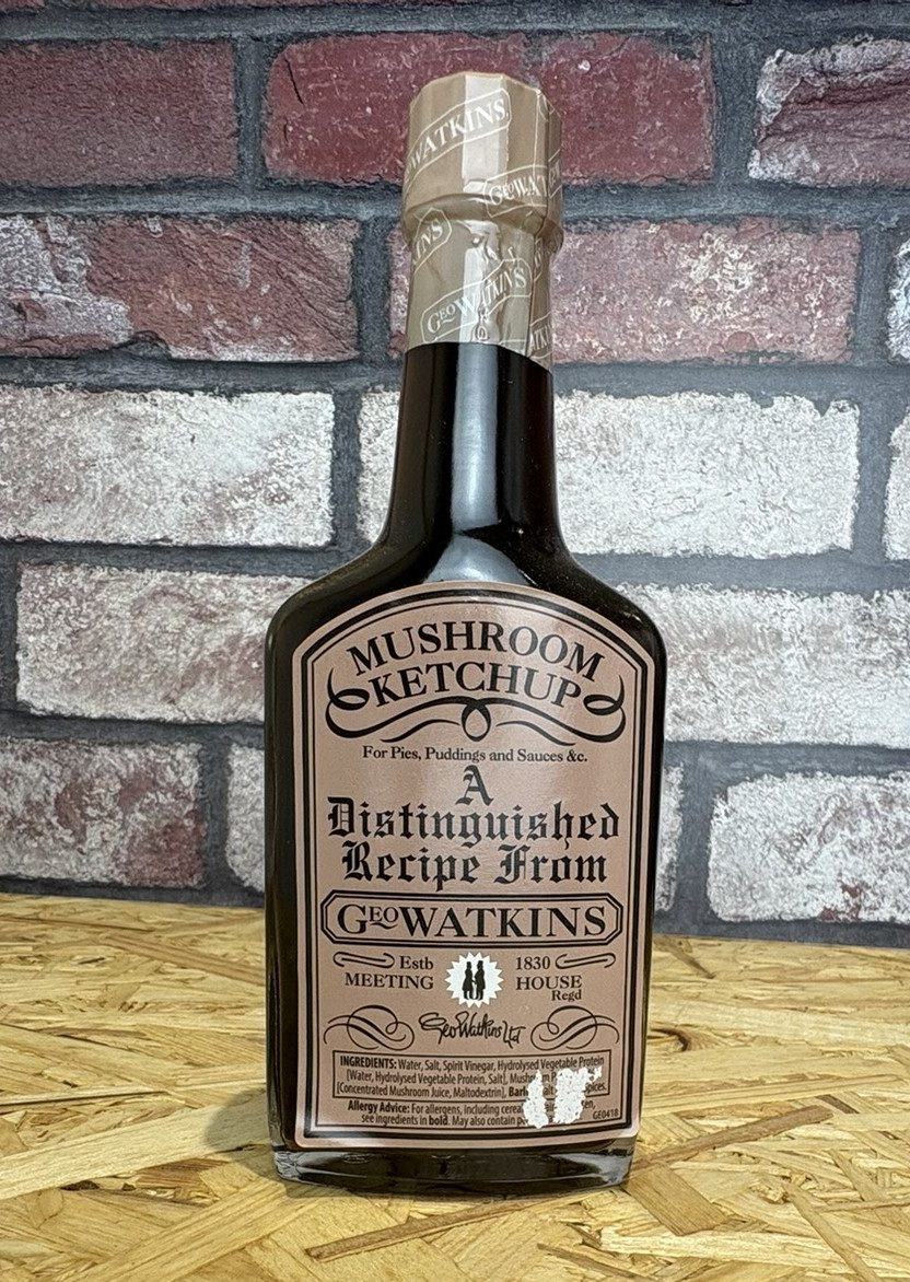 bottle of mushroom ketchup