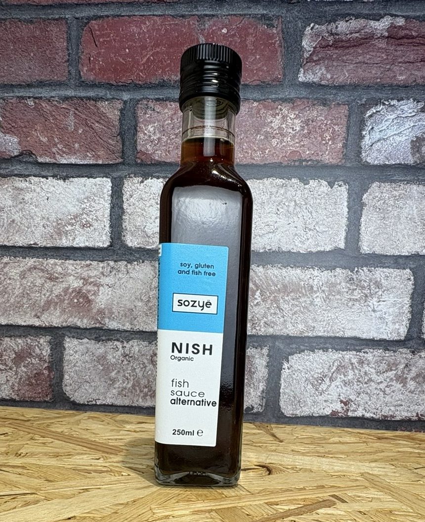 glass bottle of fish sauce