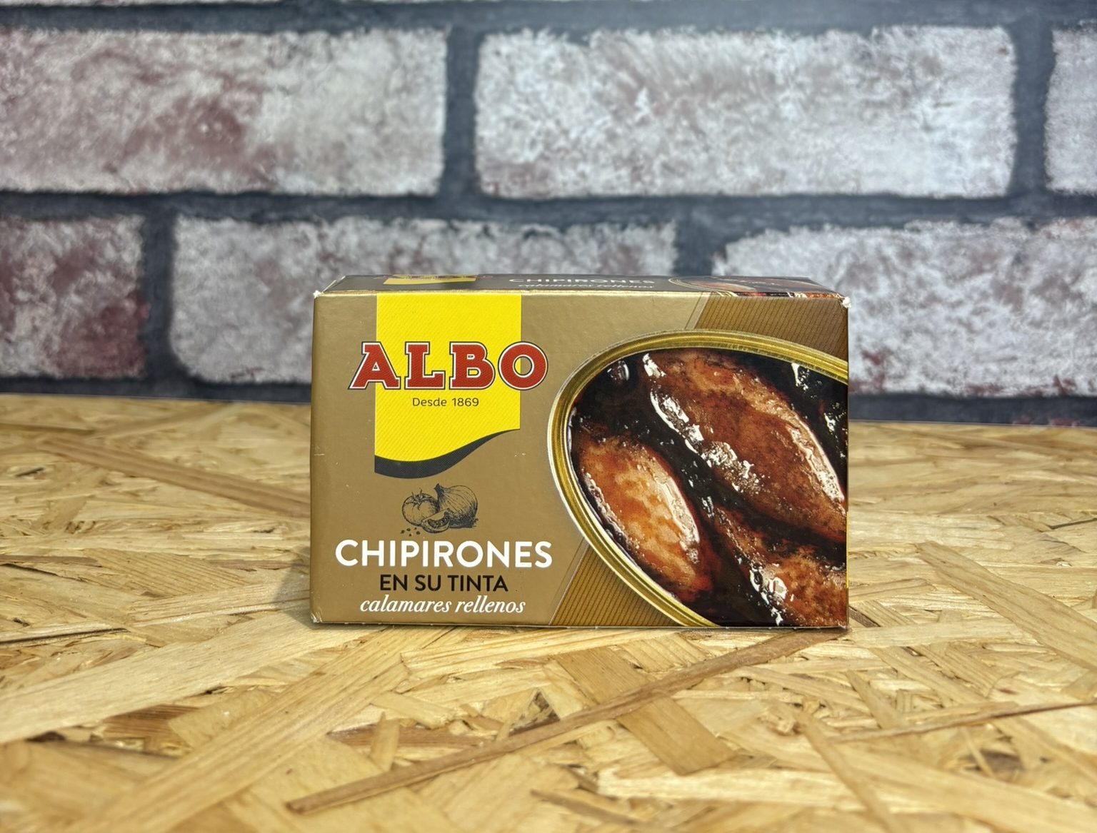 boxed tin of squid in ink