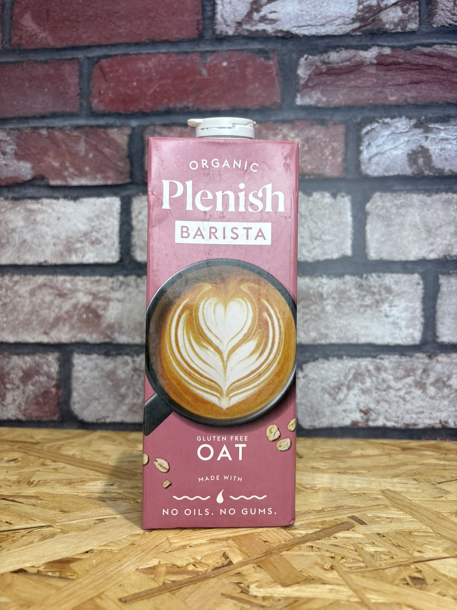 carton of organic oat milk