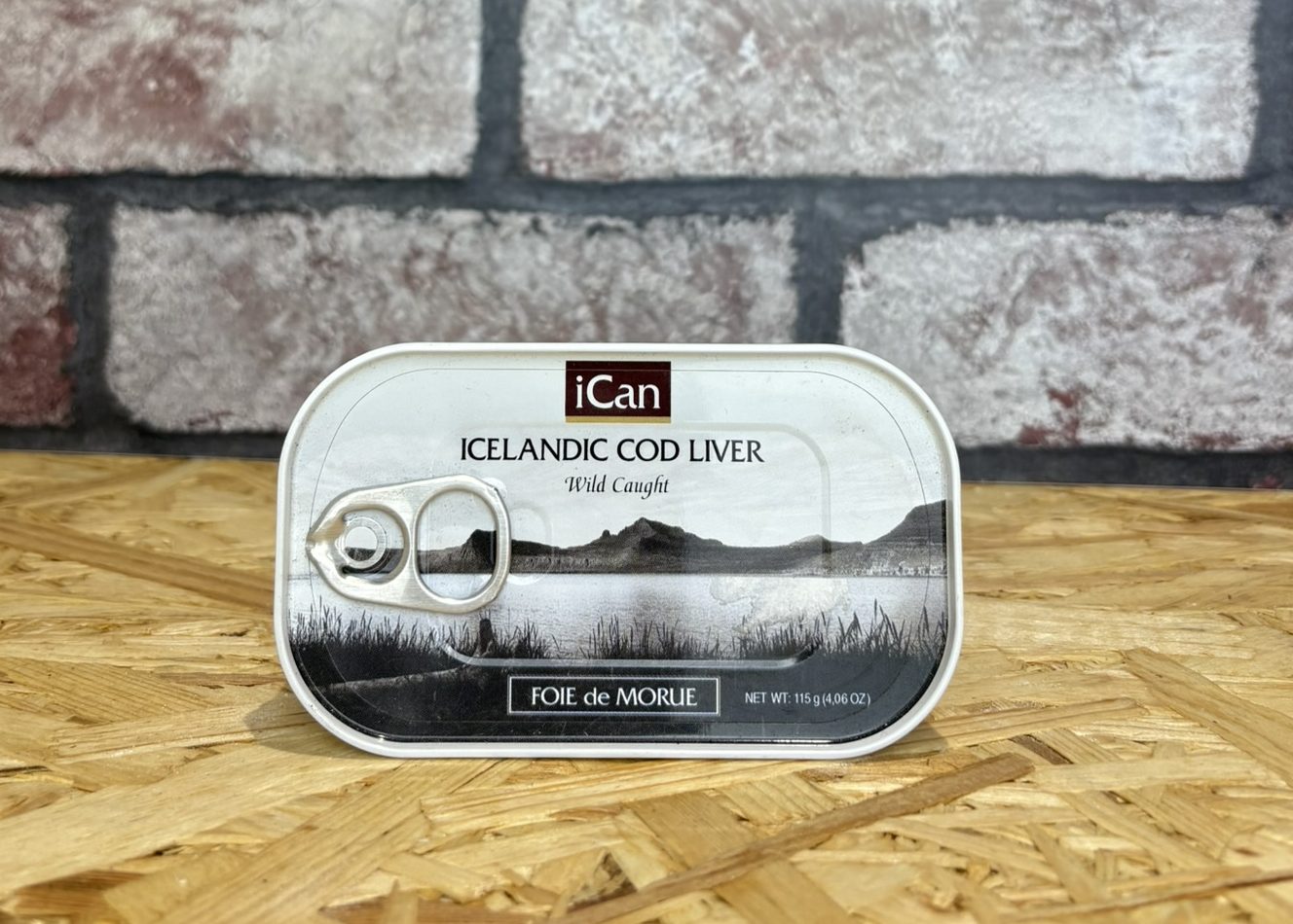 tin of icelandic cod liver