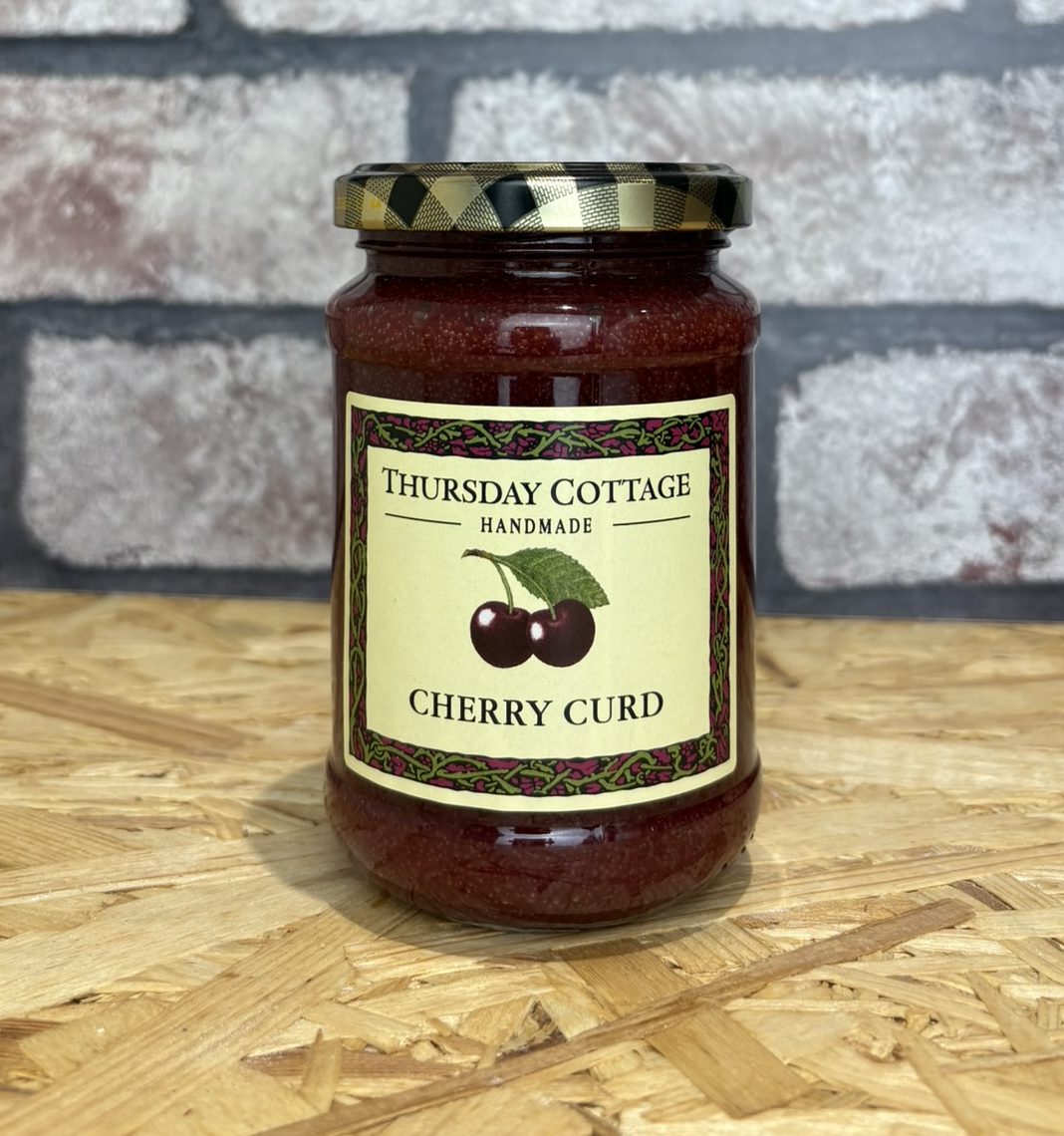 jar of cherry curd