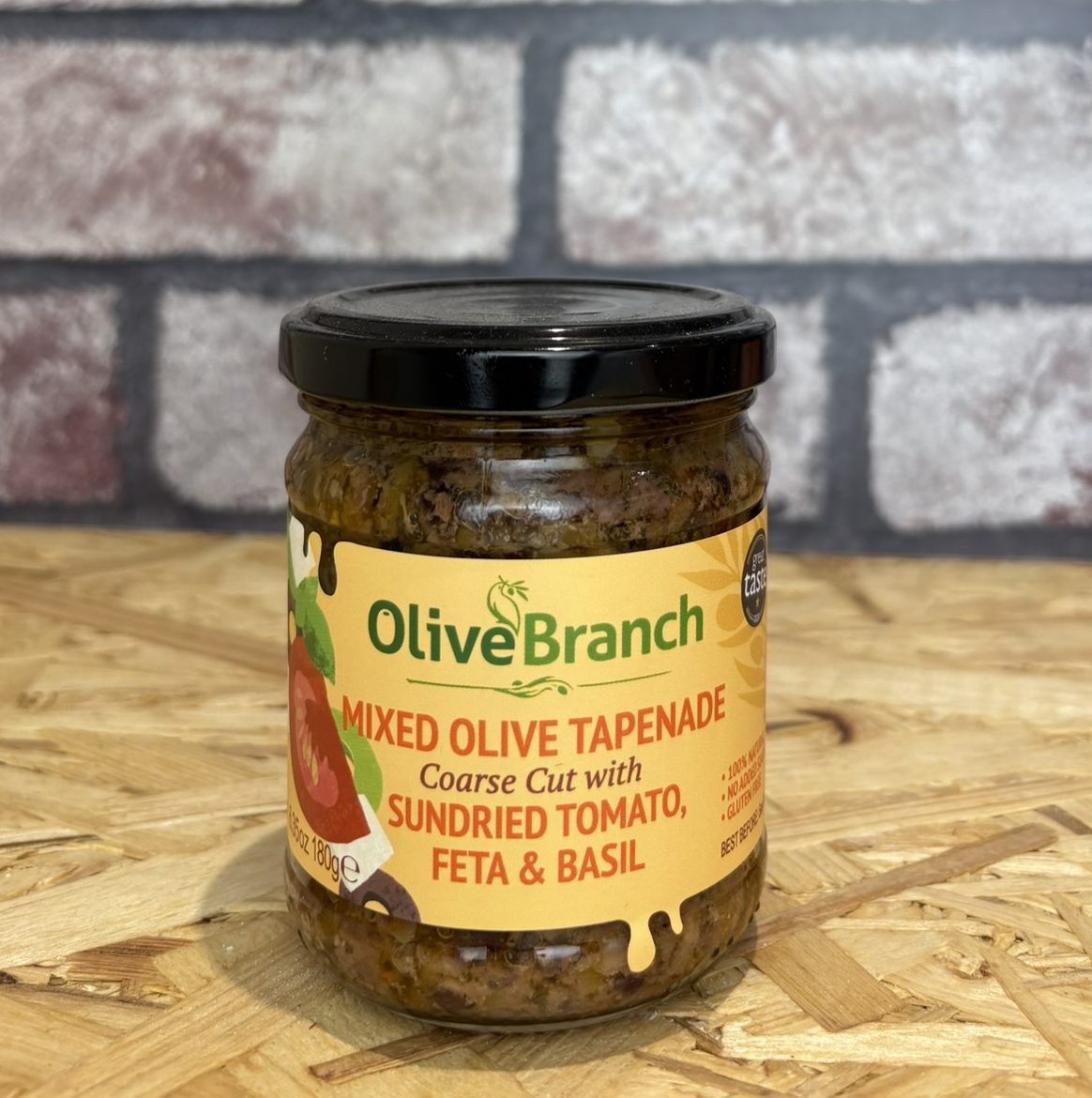 jar of mixed olive tapenade