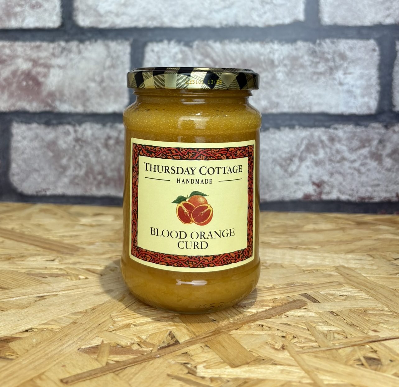 jar of blood orange curd