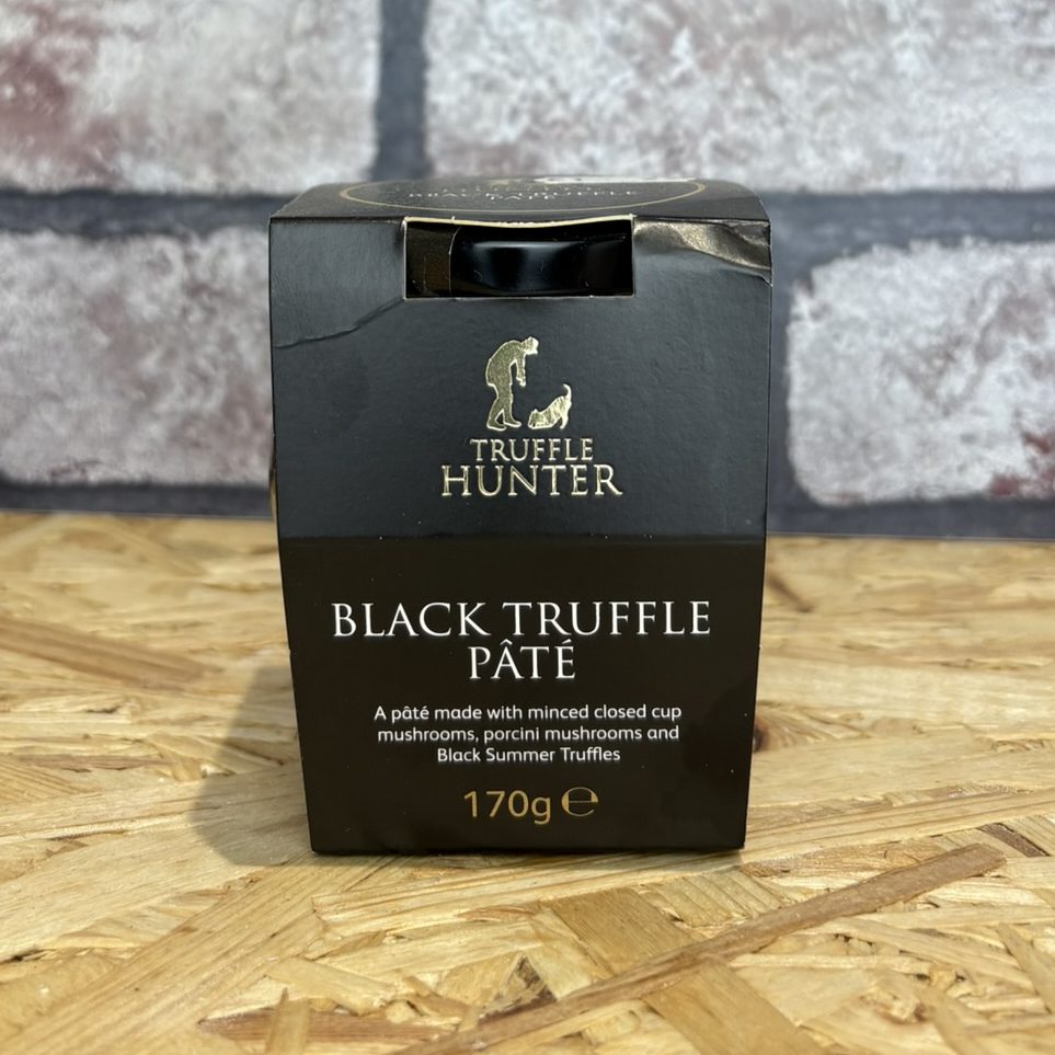 boxed jar of black truffle pate