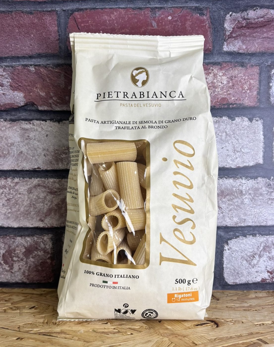 packet of rigatoni pasta