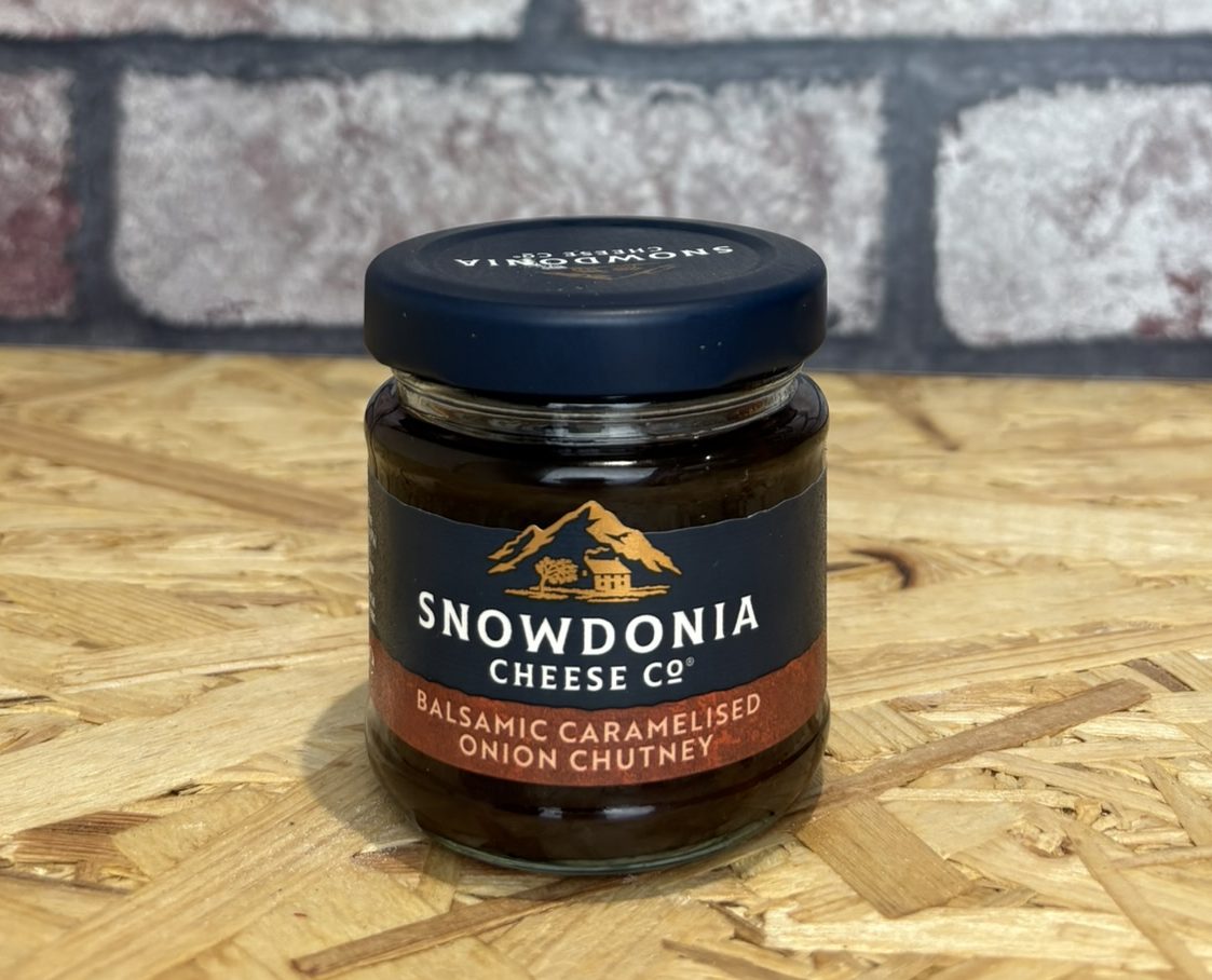 jar of balsamic caramelised onion chutney