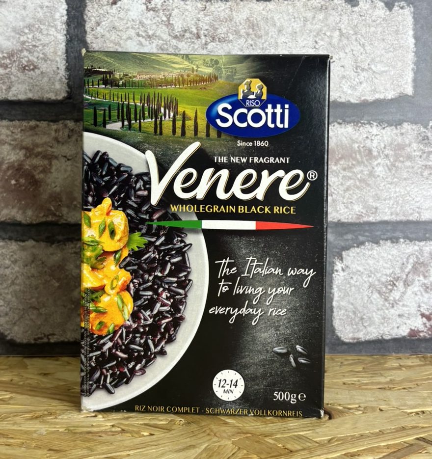 box of wholegrain black rice