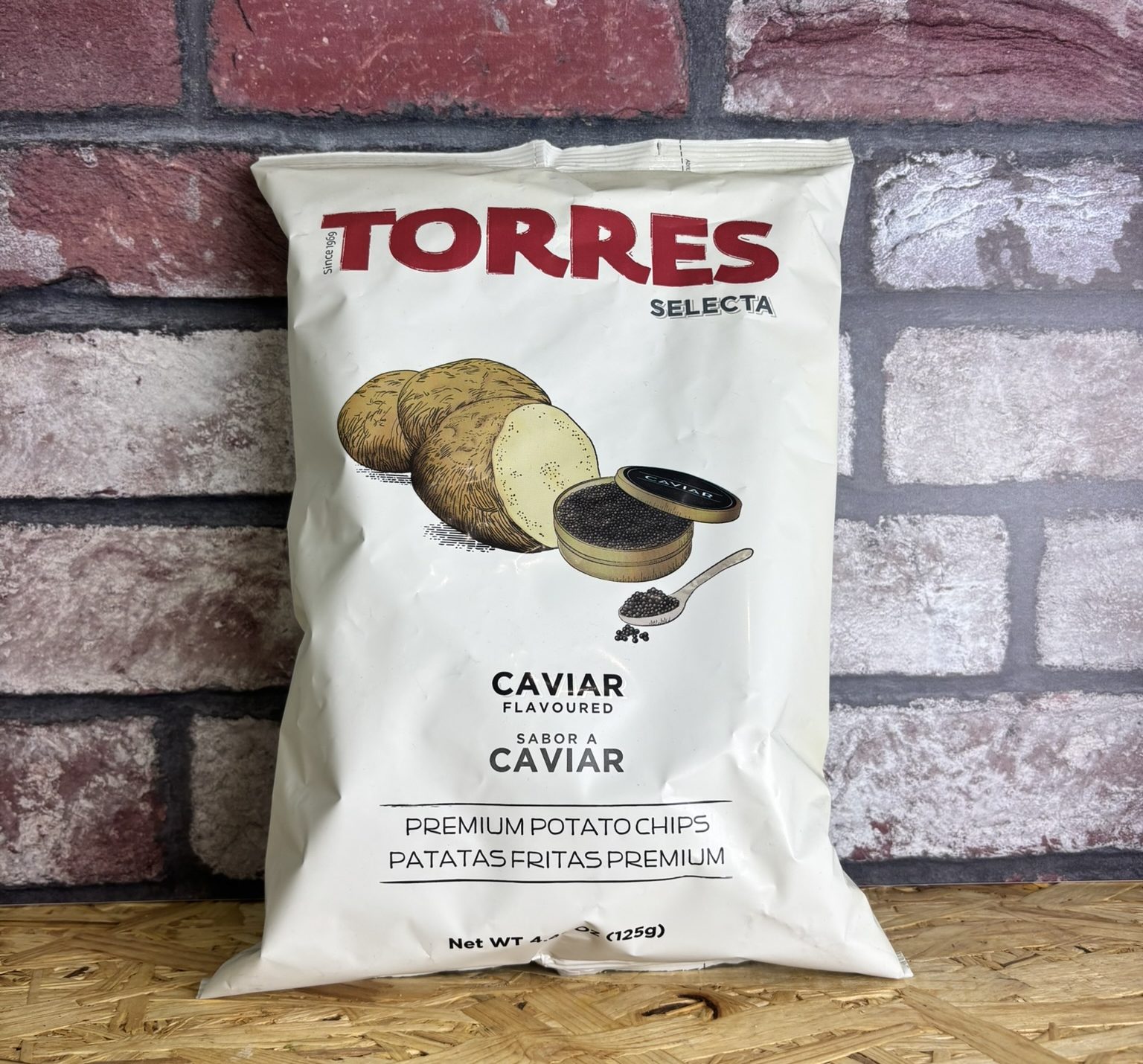 packet of caviar crisps