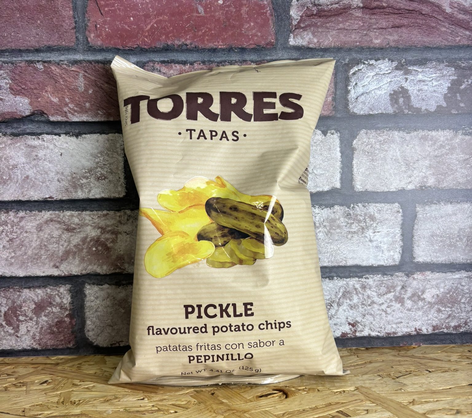 packet of pickle crisps