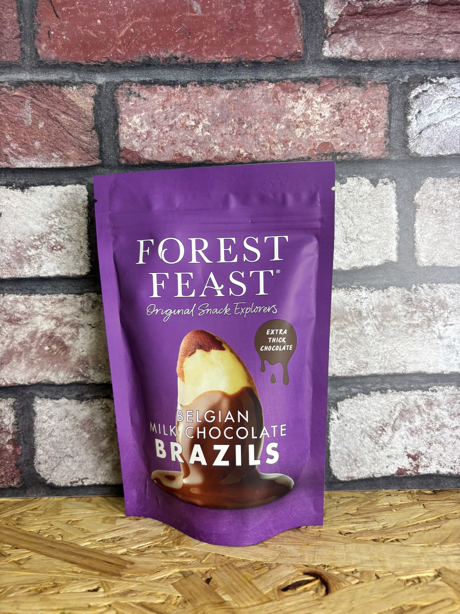 packet of milk chocolate brazils