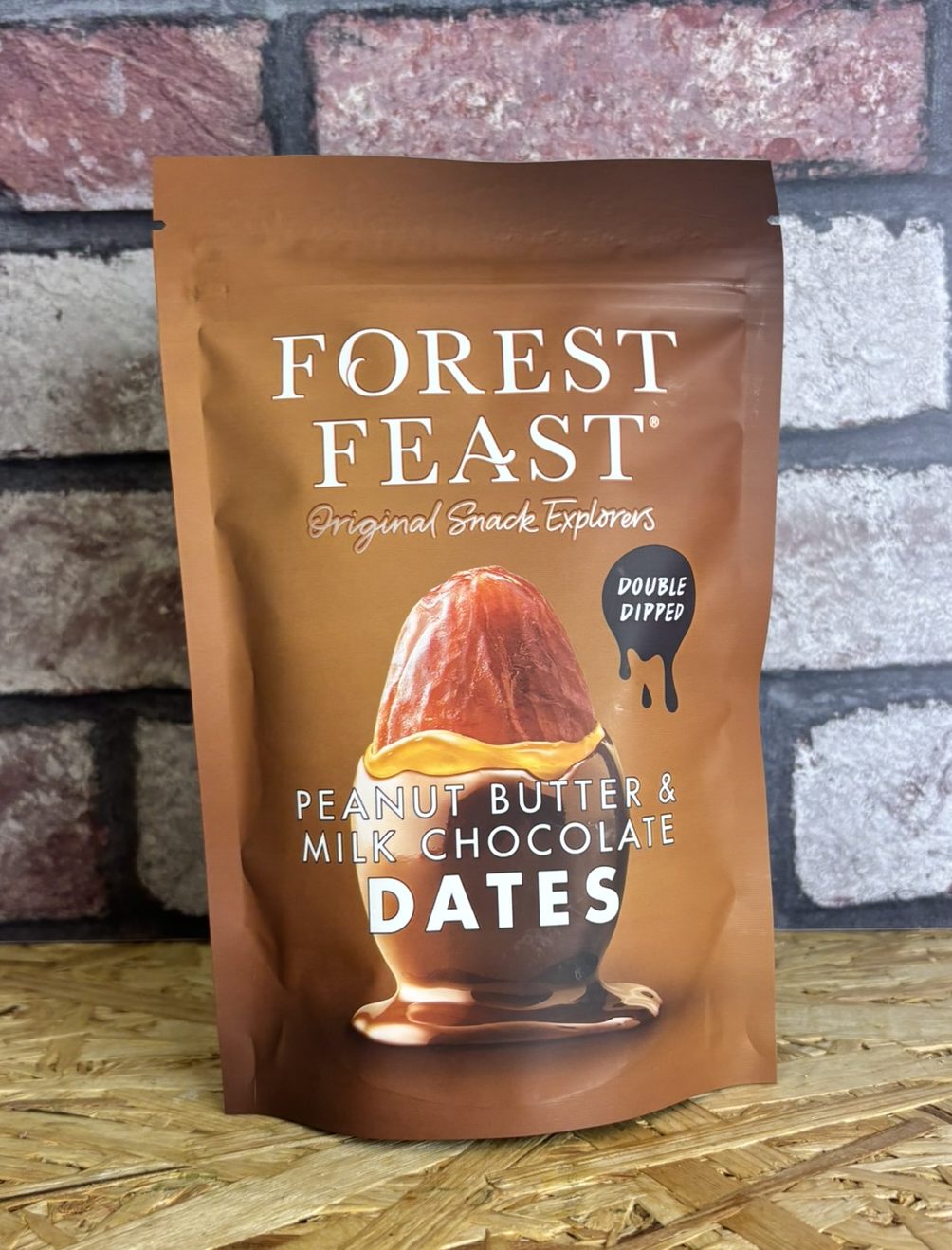 packet of peanut butter and milk chocolate dates