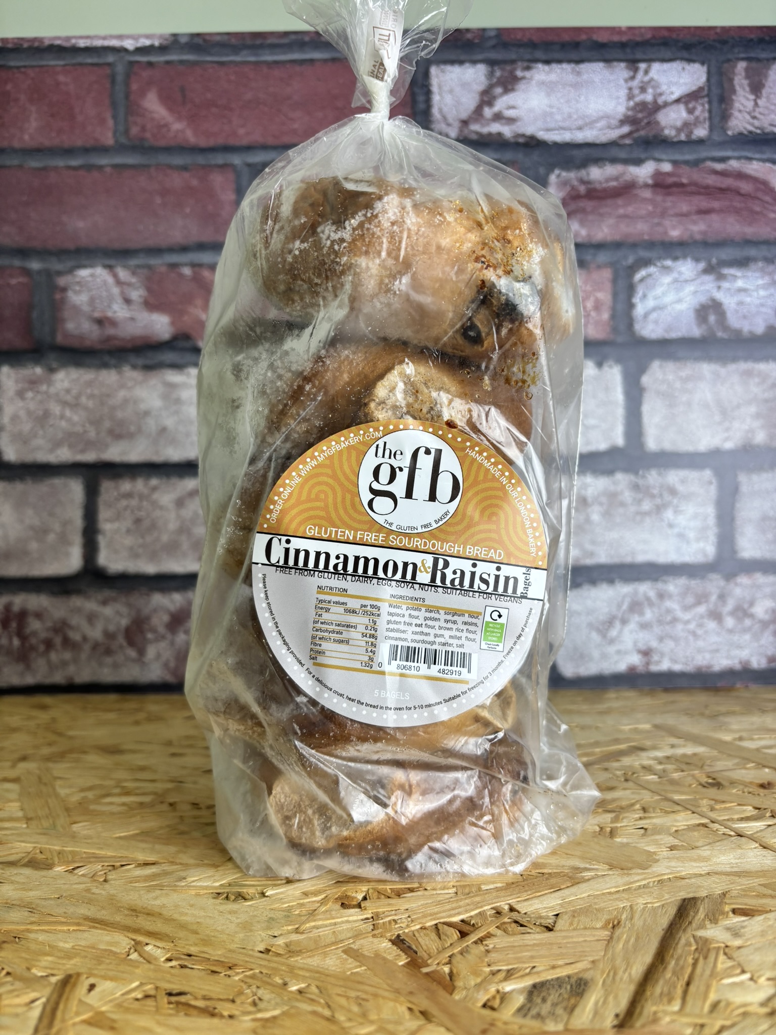 cinnamon and raisin bagels pack of 5