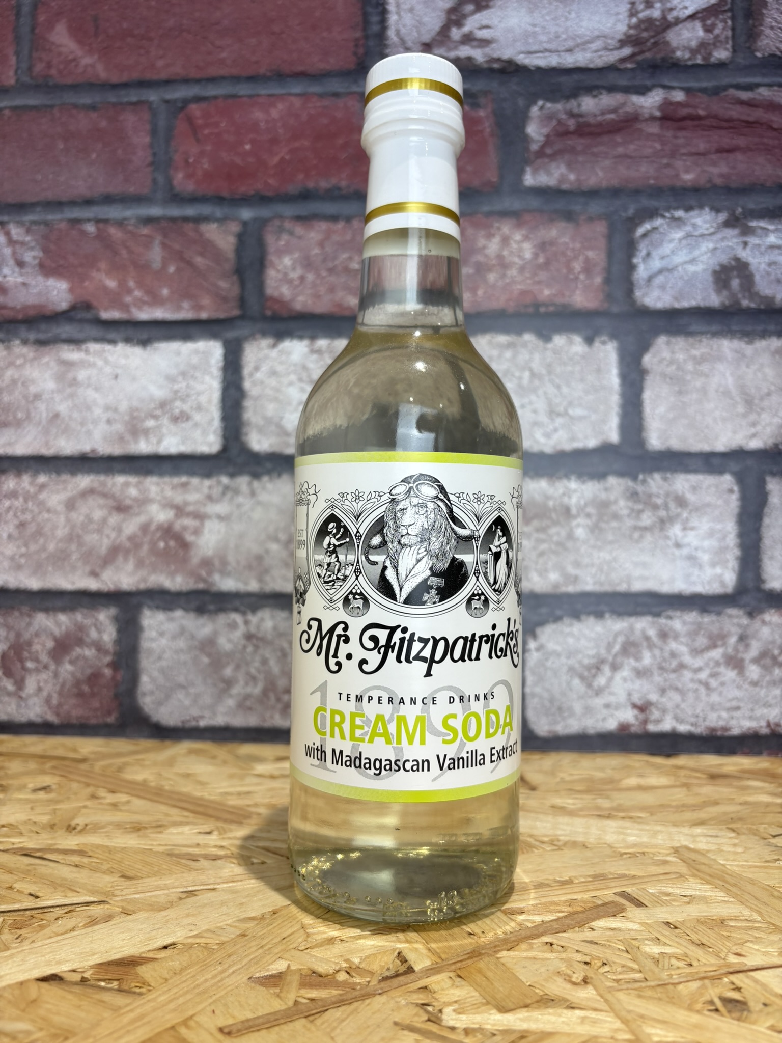 bottle of cream soda