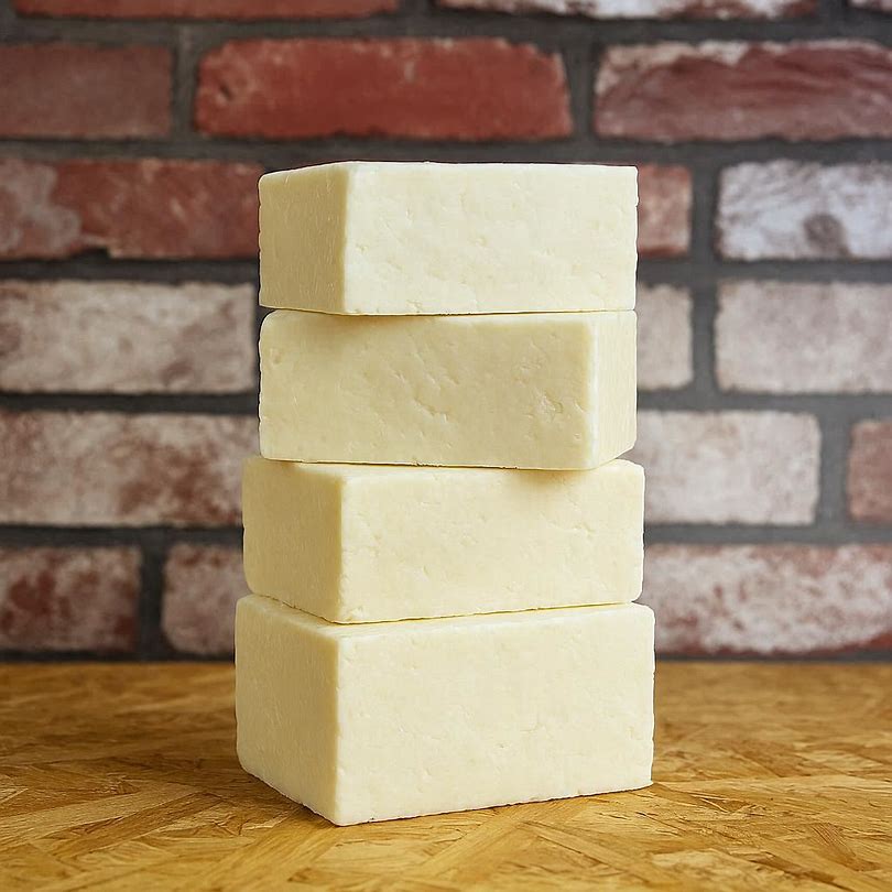 stack of farmhouse white cheshire