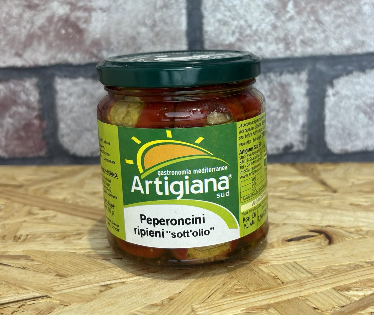 jar of peppers in oil