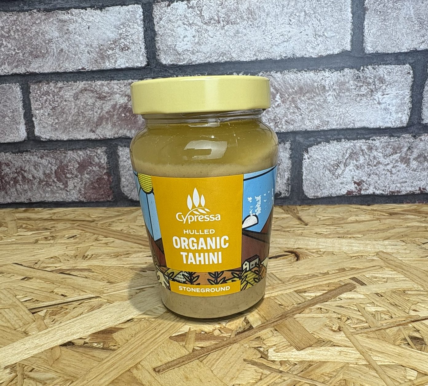 jar of organic tahini