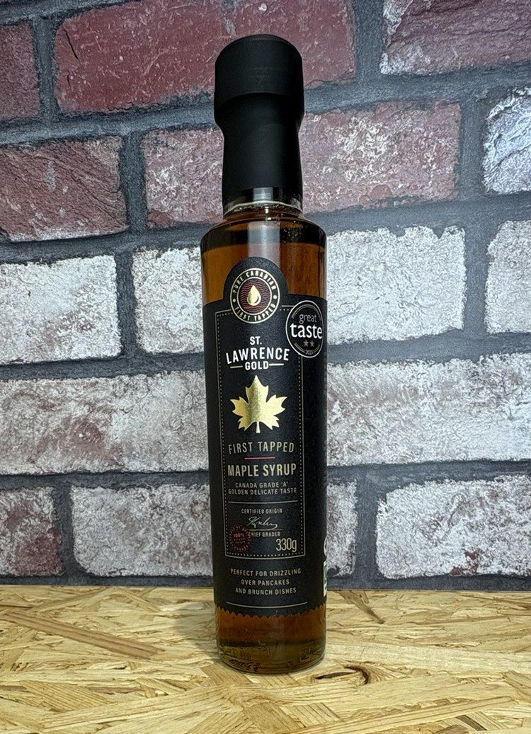 bottle of 1st tapped maple syrup