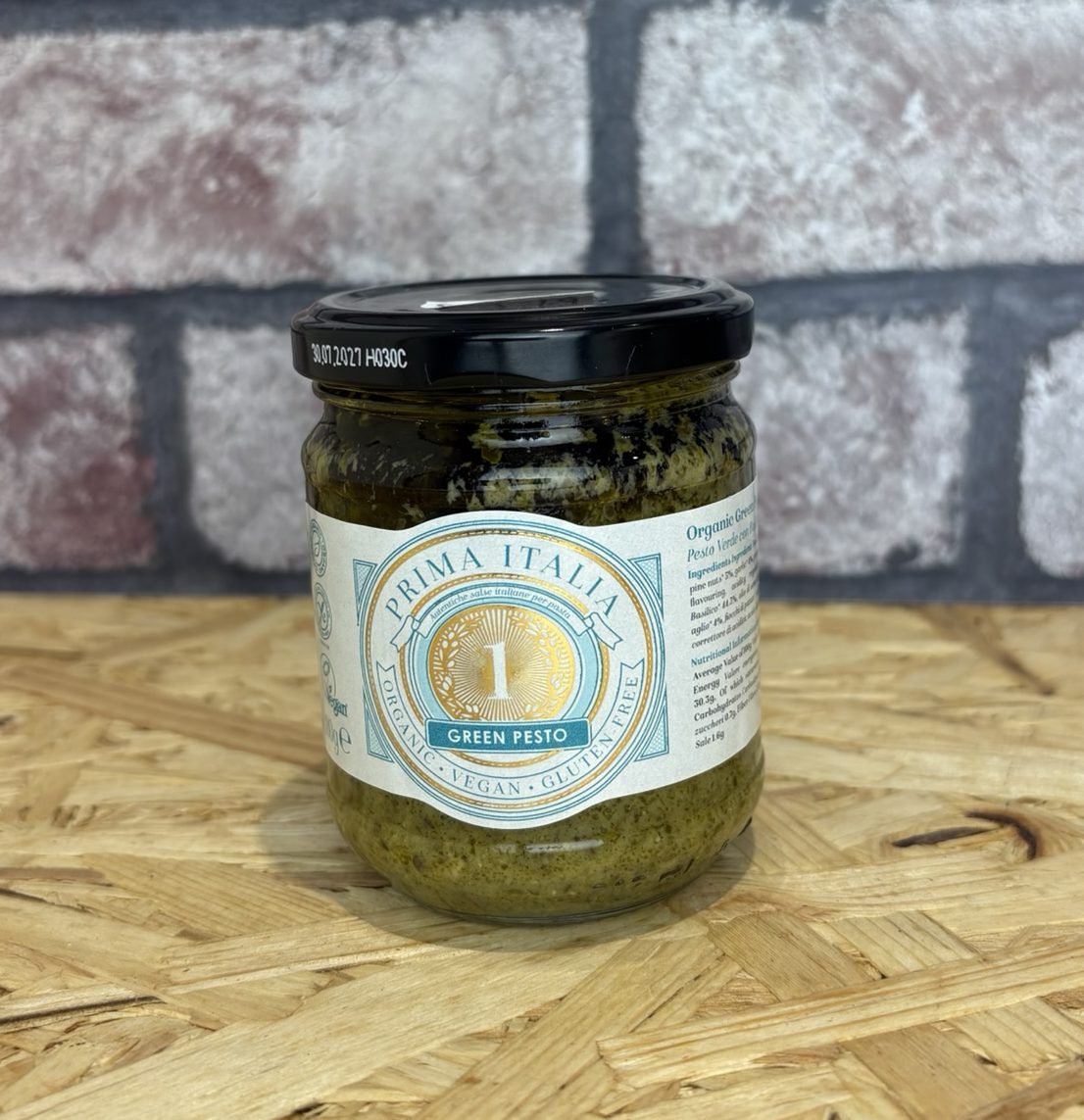 jar of green pesto