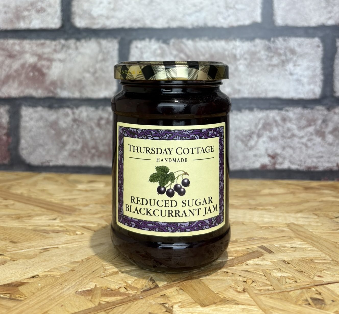 jar of blackcurrant jam