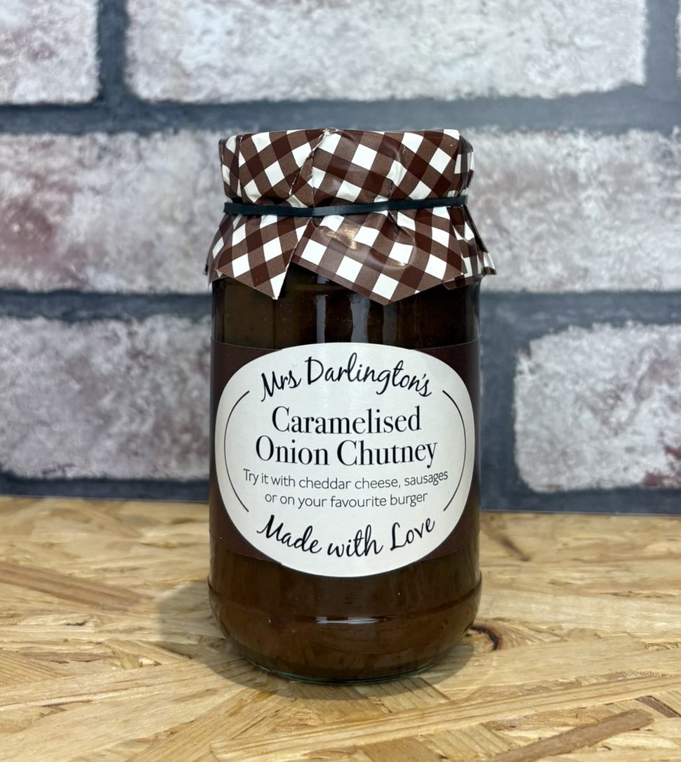 jar of caramelised onion chutney