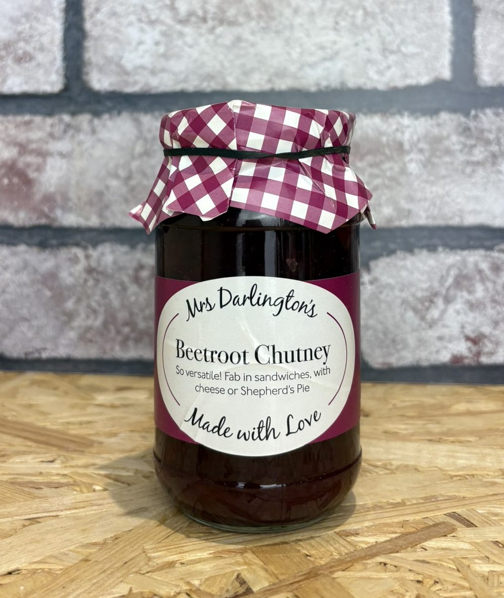 jar of beetroot chutney