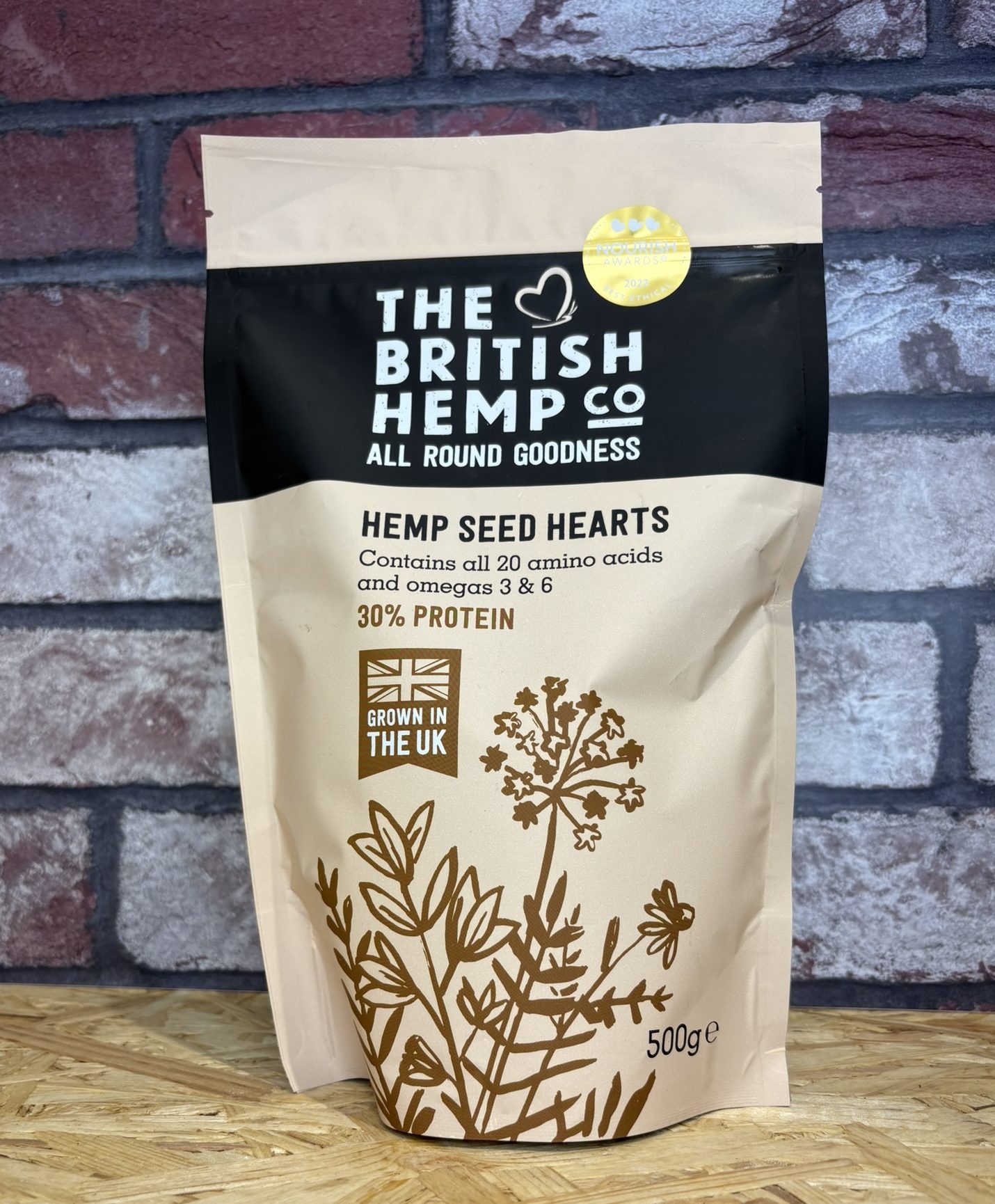 packet of hemp seed hearts