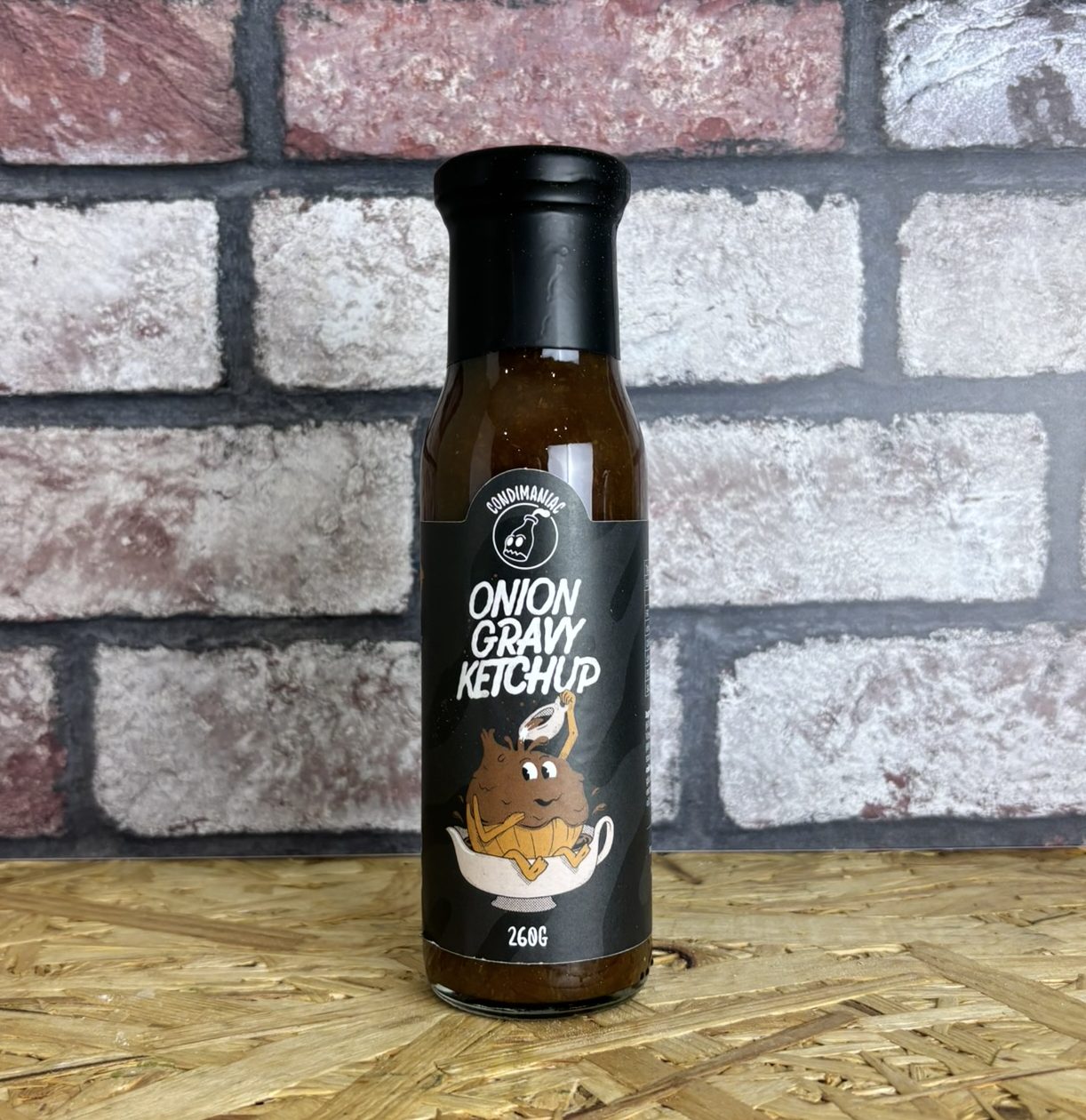 bottle of onion gravy ketchup