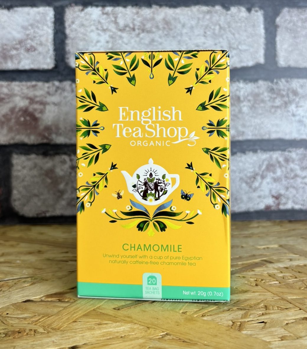 box of 20 chamomile tea sachets