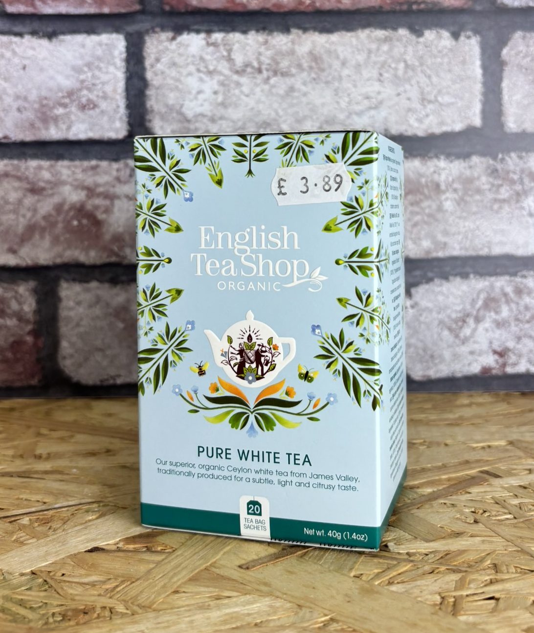 box of pure white tea
