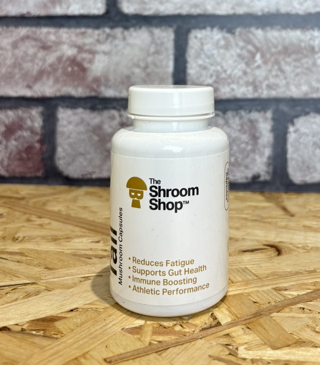 pot of mushroom capsules