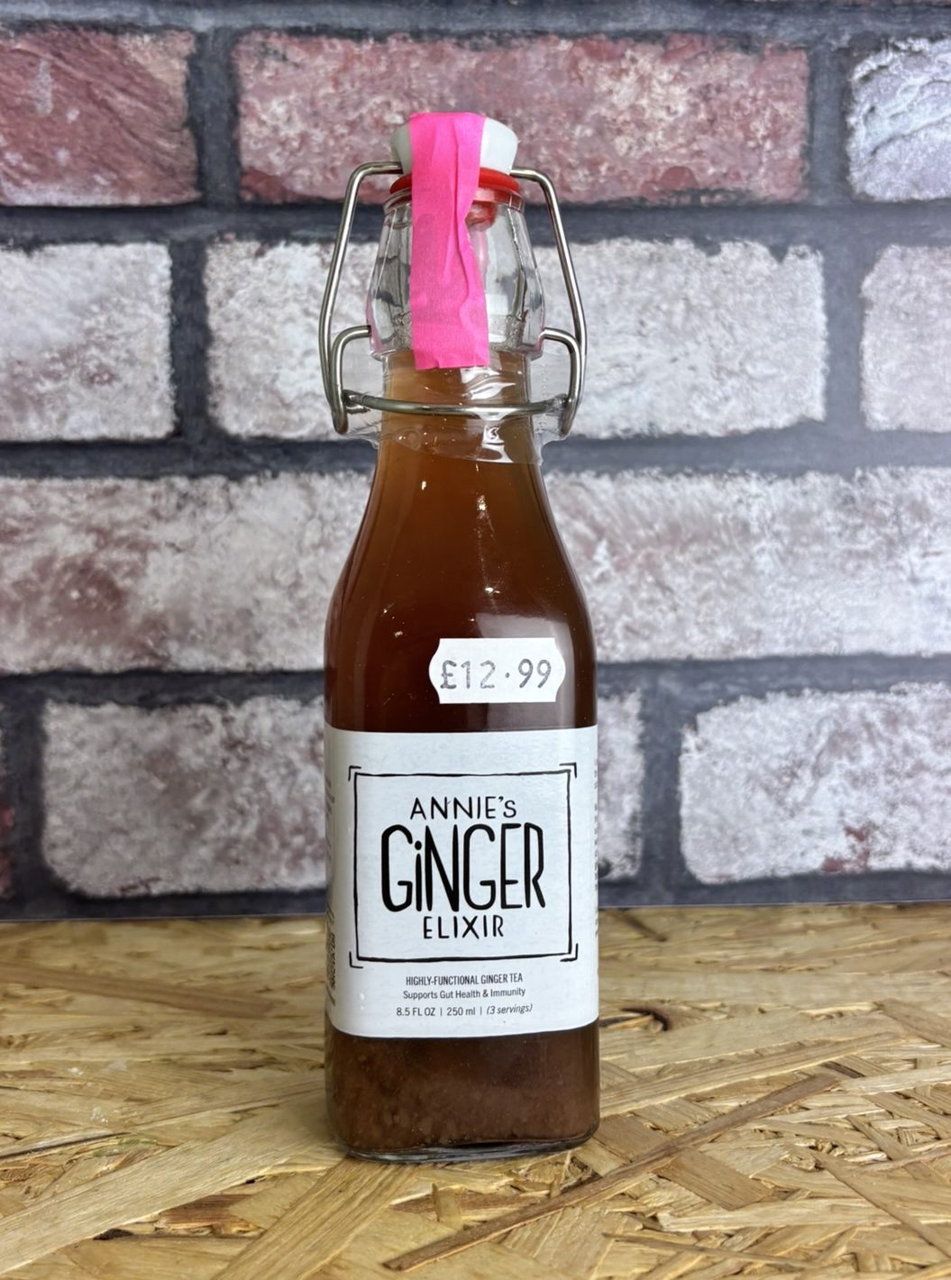 bottle of ginger elixir