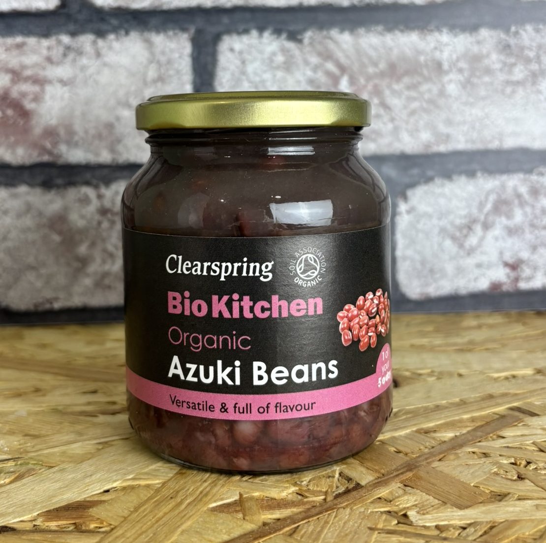 jar of azuki beans