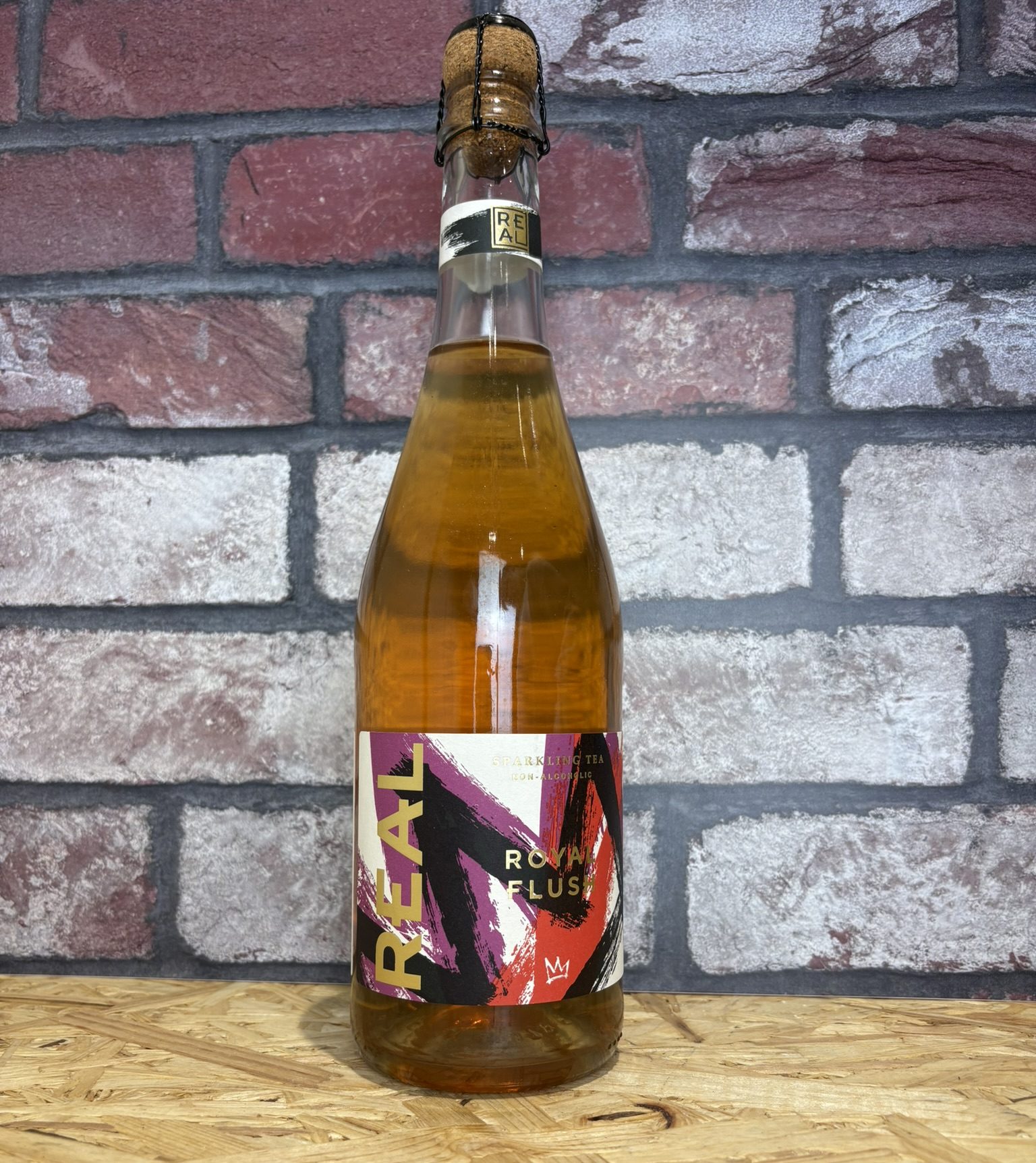 bottle of sparkling tea