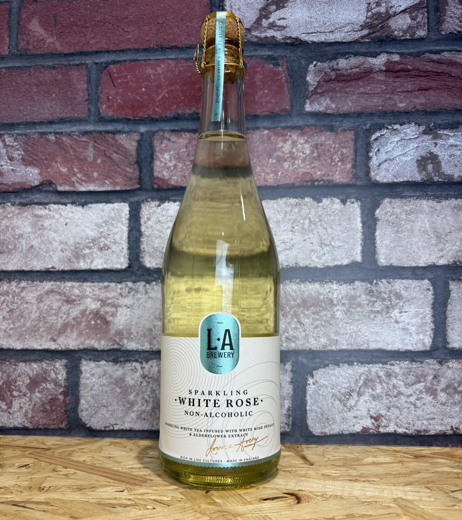 bottle of non alcoholic wine