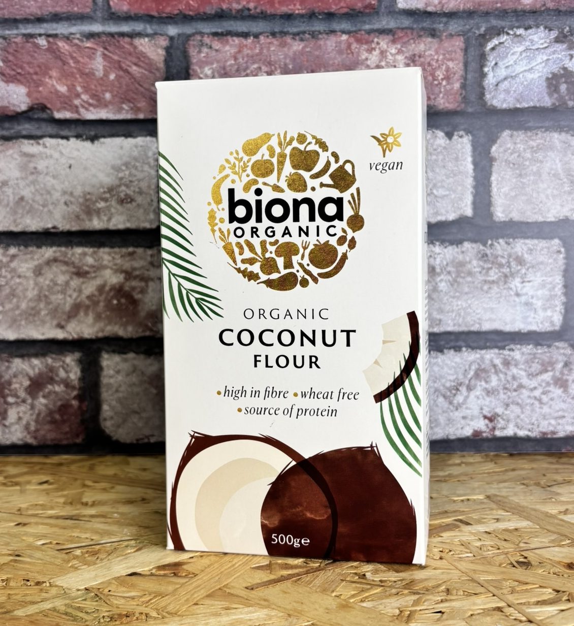 box of organic coconut flour