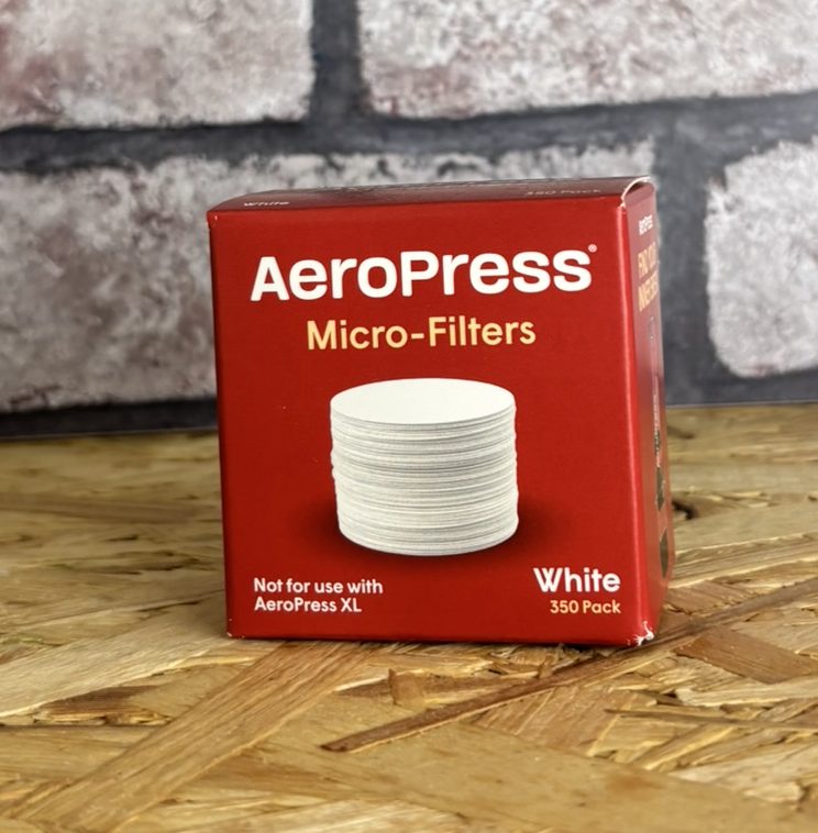 box of coffee filter paper