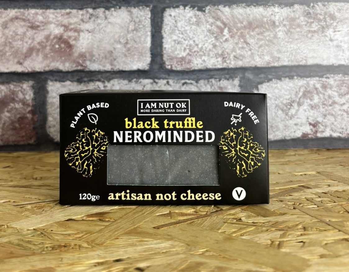 box of vegan truffle cheese