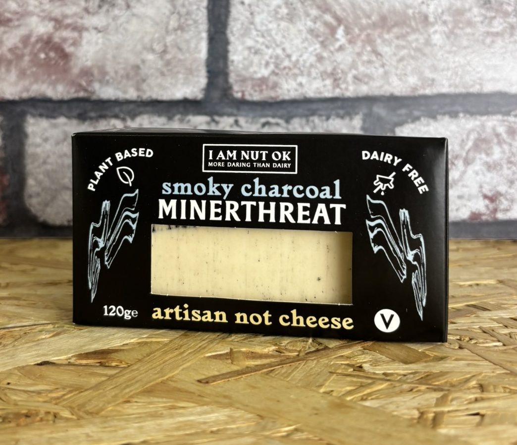 smoky charcoal vegan cheese