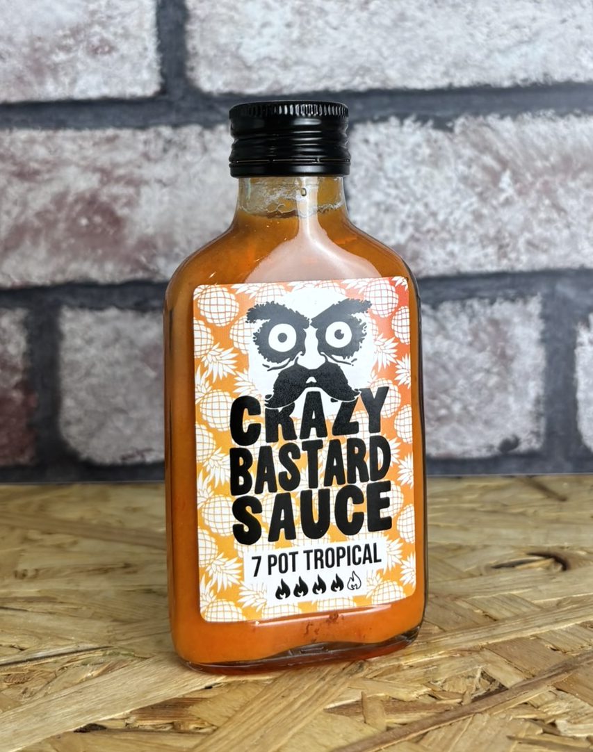 bottle of tropical hot sauce