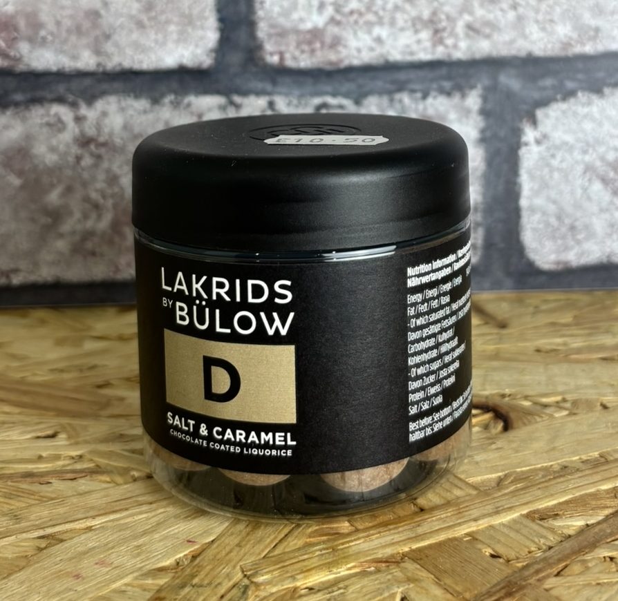 pot of coated liquorice- gold