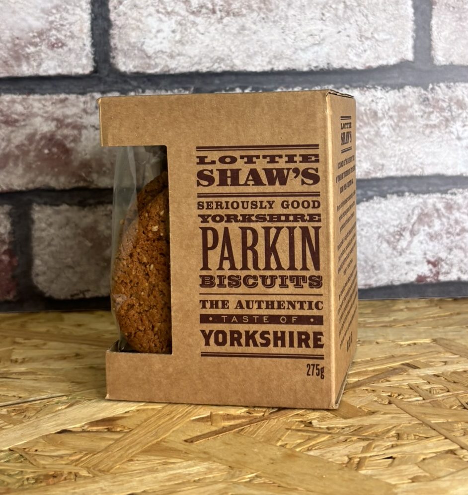 box of parkin biscuits